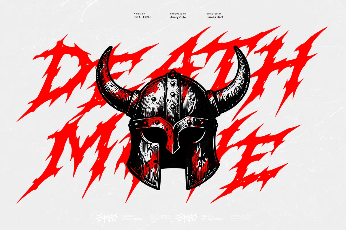 Tromps - Death Metal Gothic Display Font