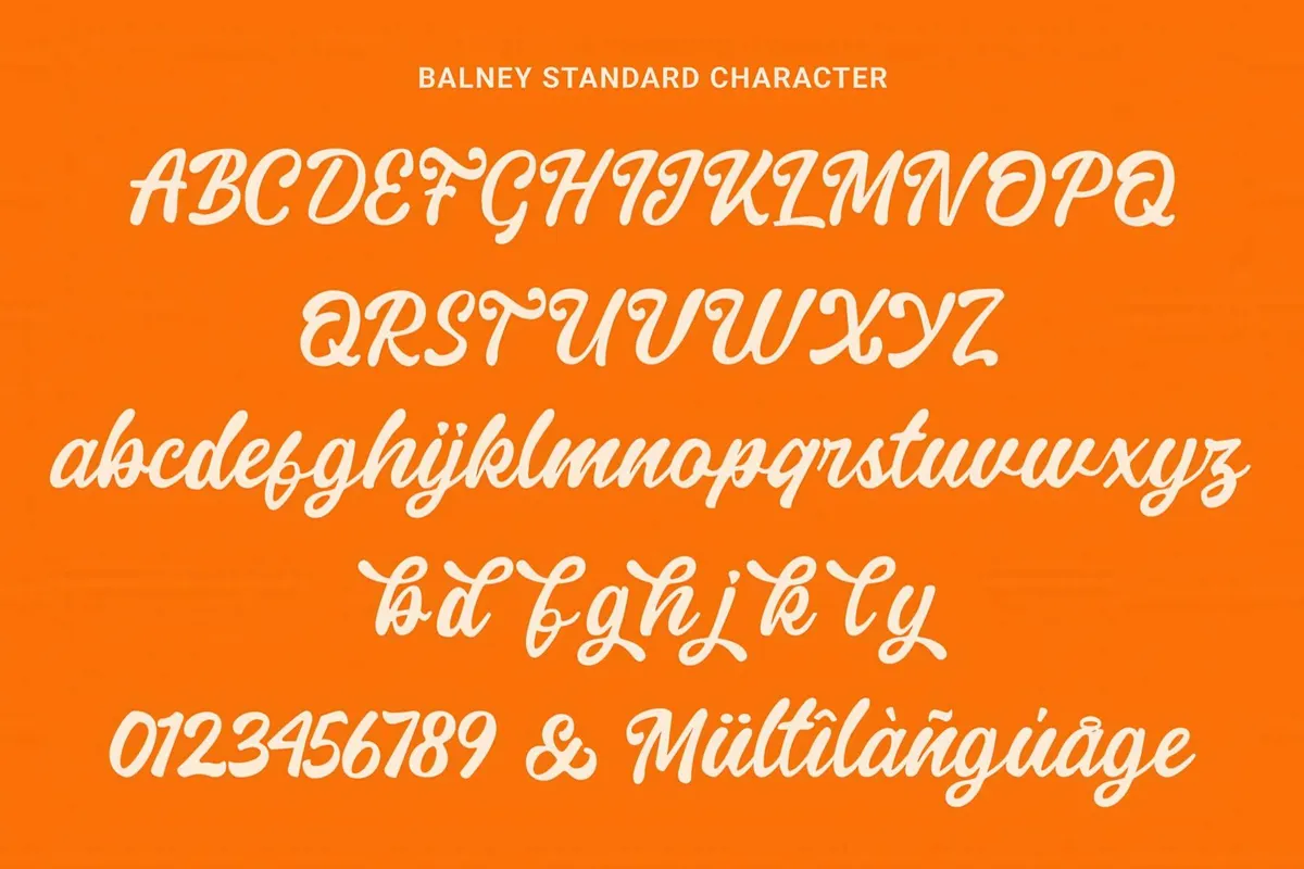 Balney — Rounded Script Font