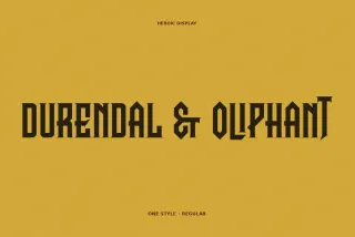 Durendal & Oliphant - Fantasy Book Font