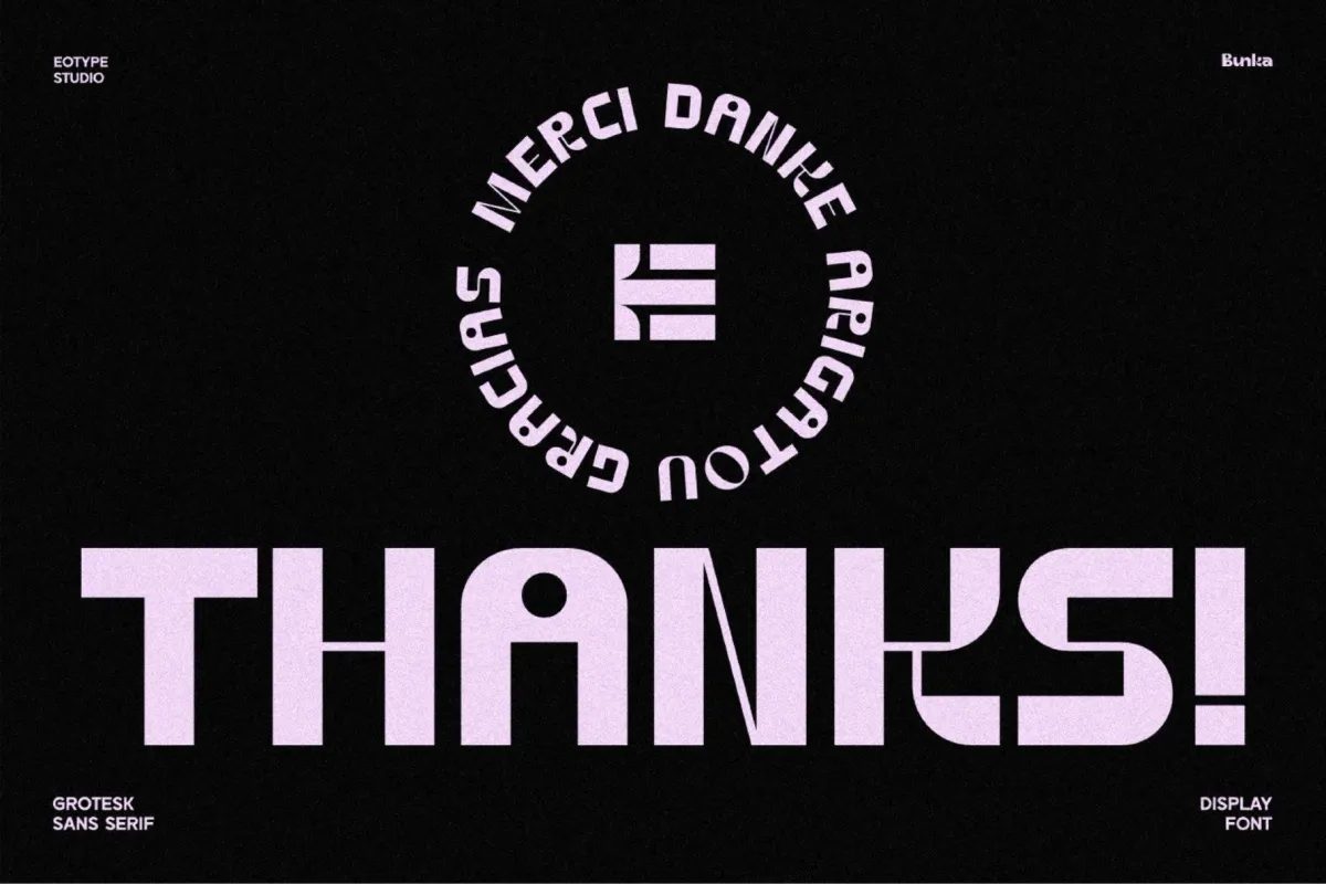 Bunka - Grotesk Sans Serif Font