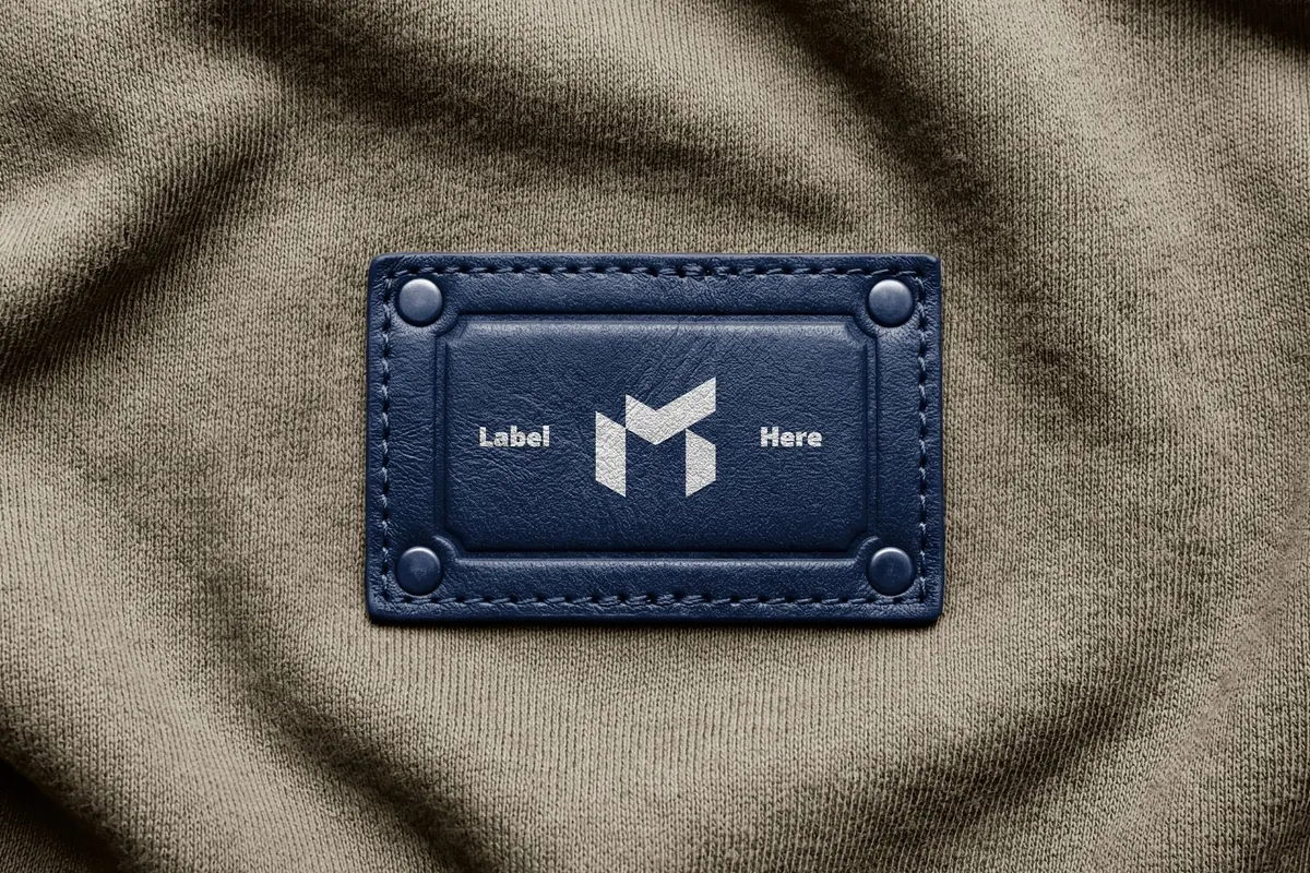 Leather Patch Label Mockup