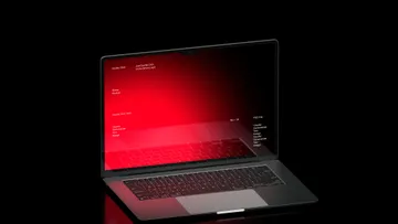 RED MacBook Air Mockup Vol.3