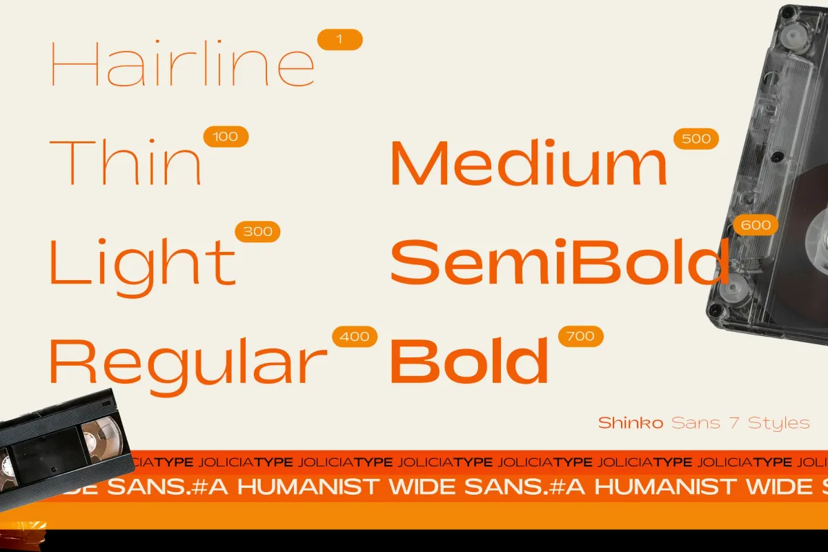 Shinko Sans - Humanist Wide Sans Serif Font