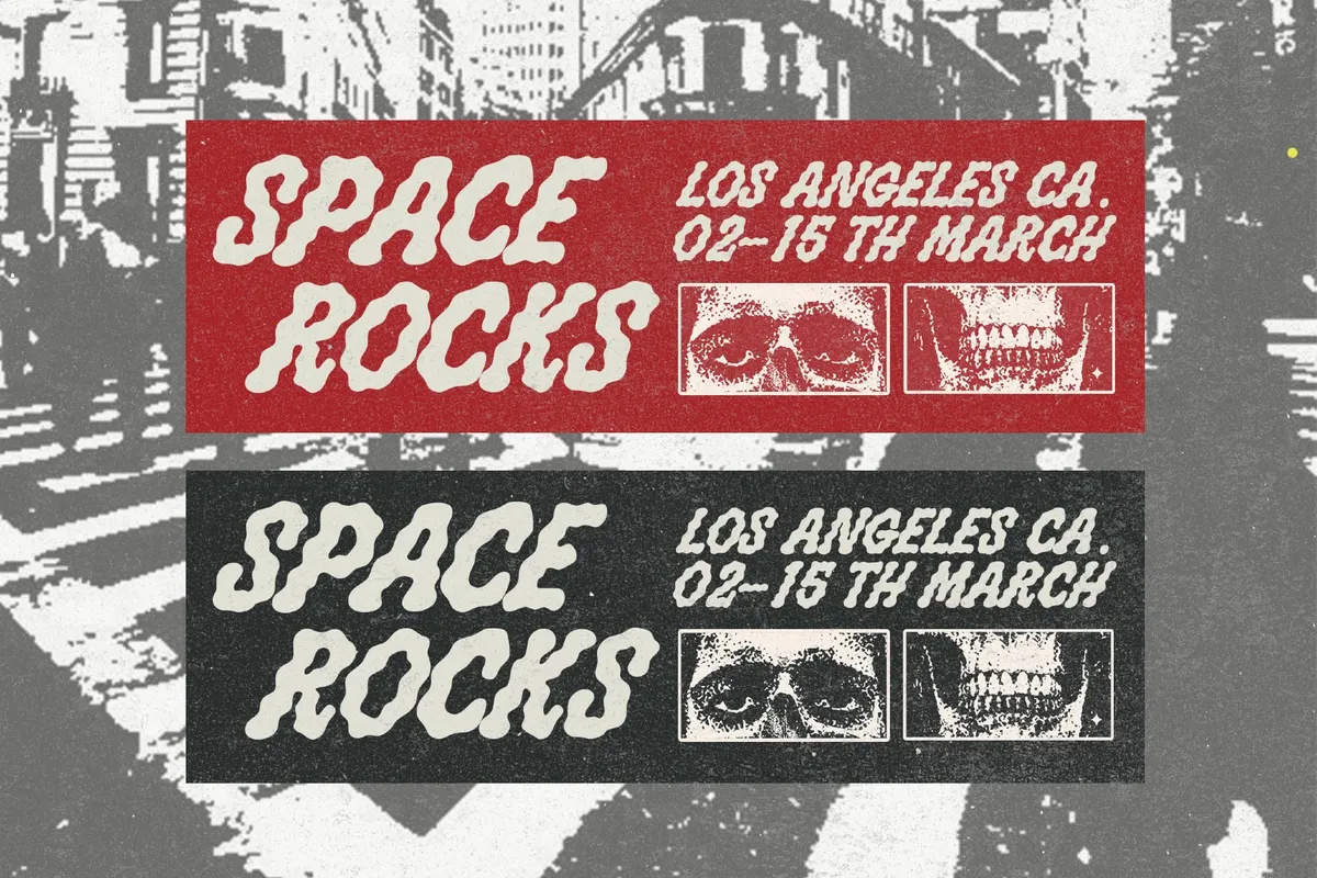 Bloobies –  Distressed Hand Drawn Display Font