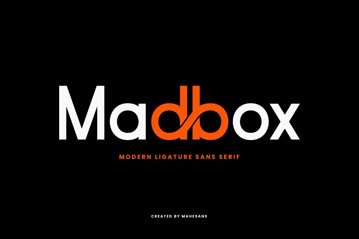 Madbox – Modern Ligature Sans Serif Font
