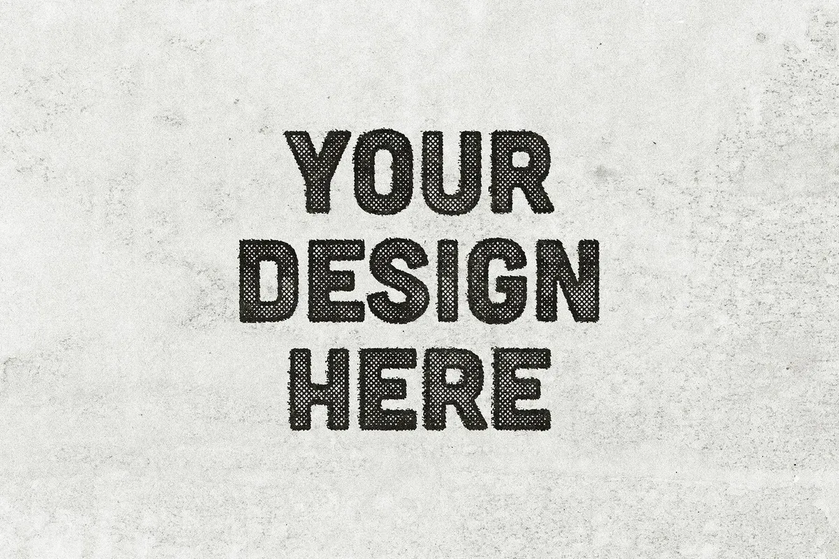 Stamp Print Text & Logo Effect