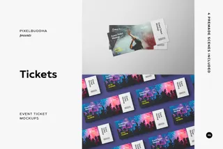Concert Tickets Mockups