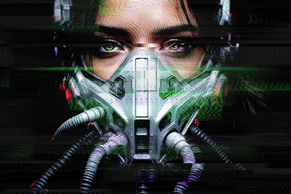 Screen Glitch Photo Effect