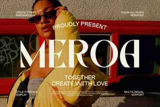 Meroa — Display Sans Serif Font