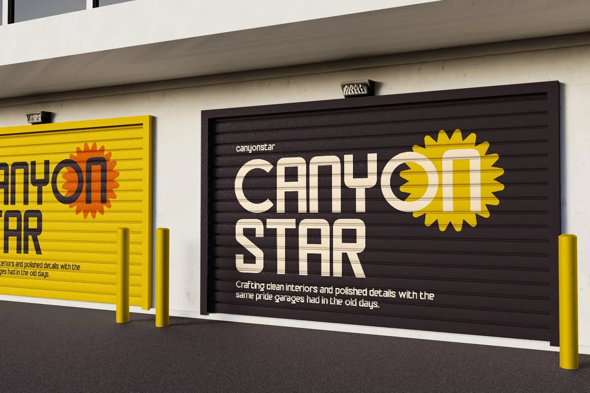 Ogalio - Automotive Retro Display Sans Font