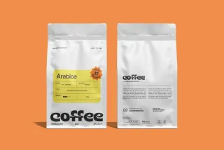 Coffee Bag Packaging Mockup