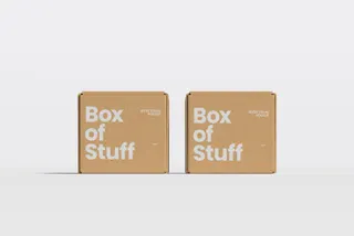 Rectangle Recycled Box Mockup