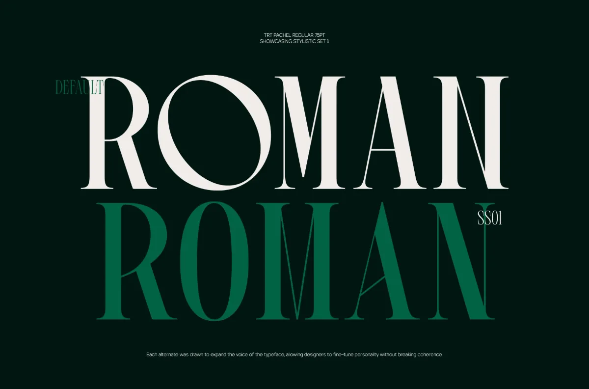 TRT Pachel - Luxury Editorial Serif Font