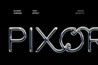 Chrome Text Effect