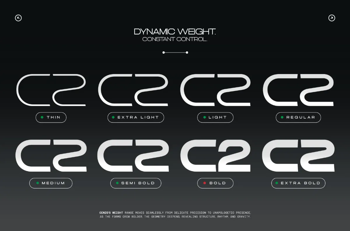 TRT Cenzo - Modern Futuristic Sans Font