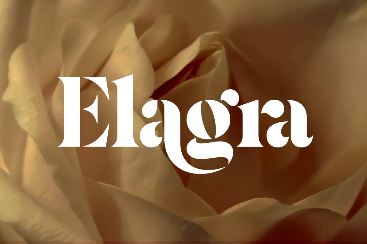 Elagra — Elegant Stencil Serif Font