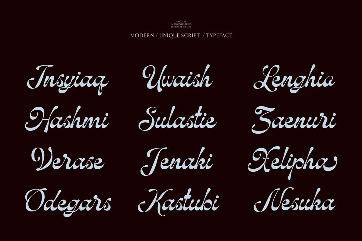 Hubiny - Elegant Script Font