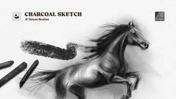 Charcoal Sketch Affinity Designer Brushes