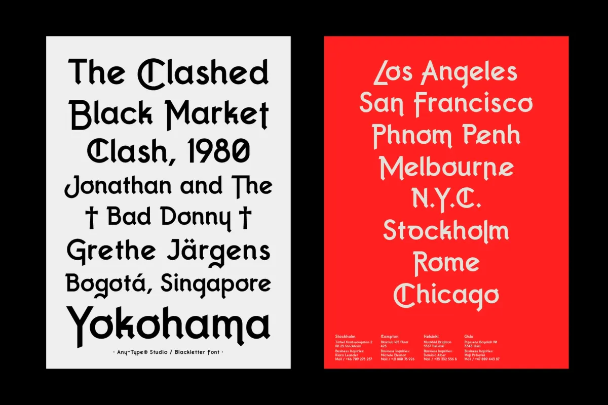Comrades Blackletter Font