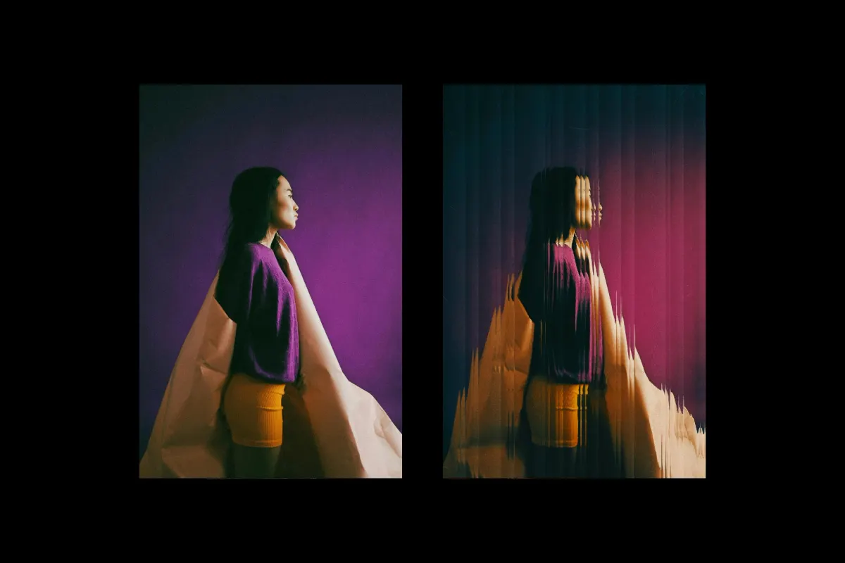 Glass Photo Effect