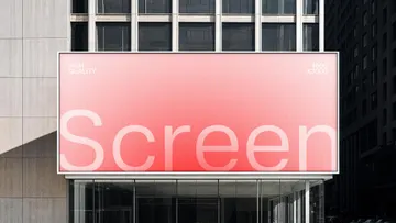 Large Outdoor 21:9 Screen Mockup