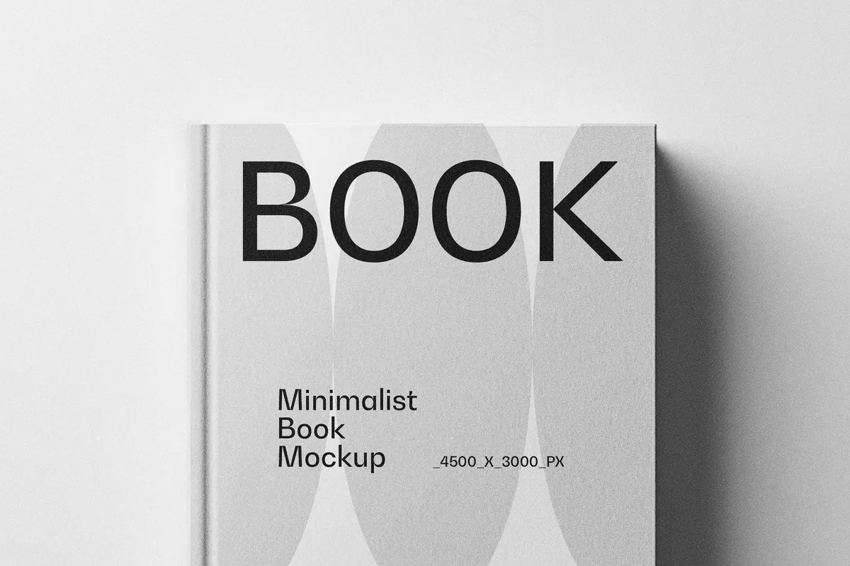 Minimalist Hardcover Book Mockup