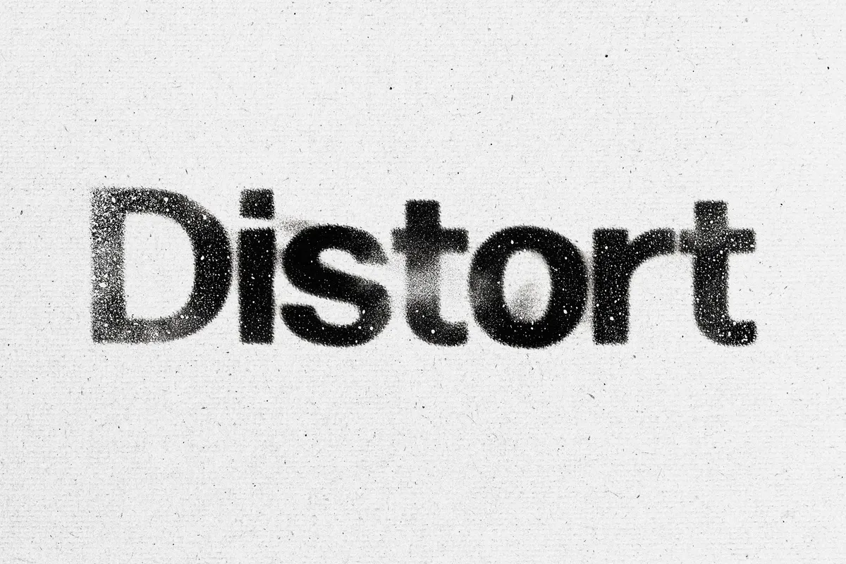 Distort Storm Text Effect