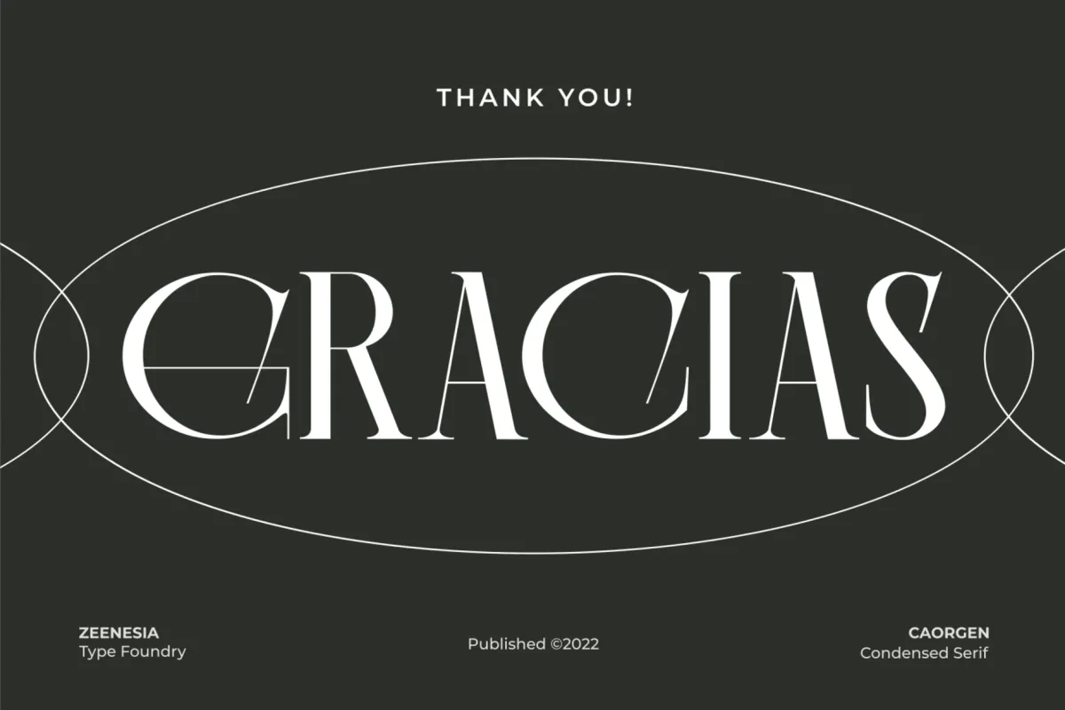 Caorgen - Fashion Display Serif Font