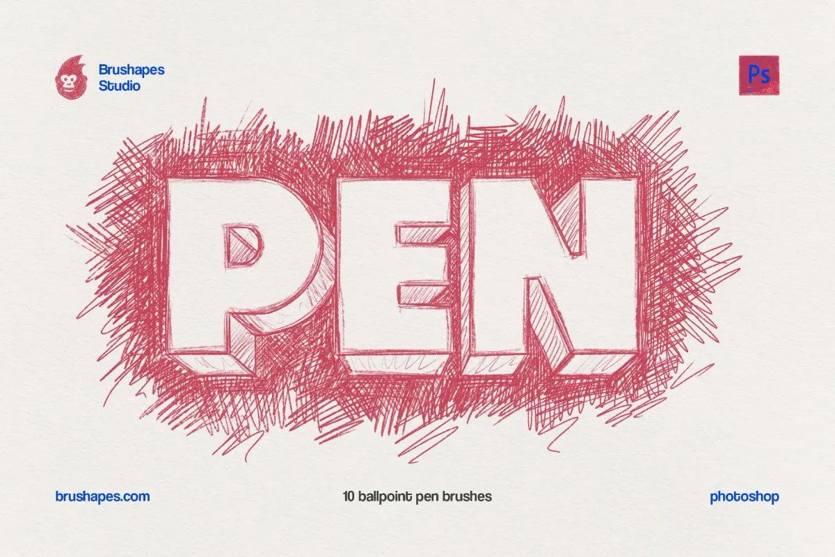 Ballpoint Pen Photoshop Brushes