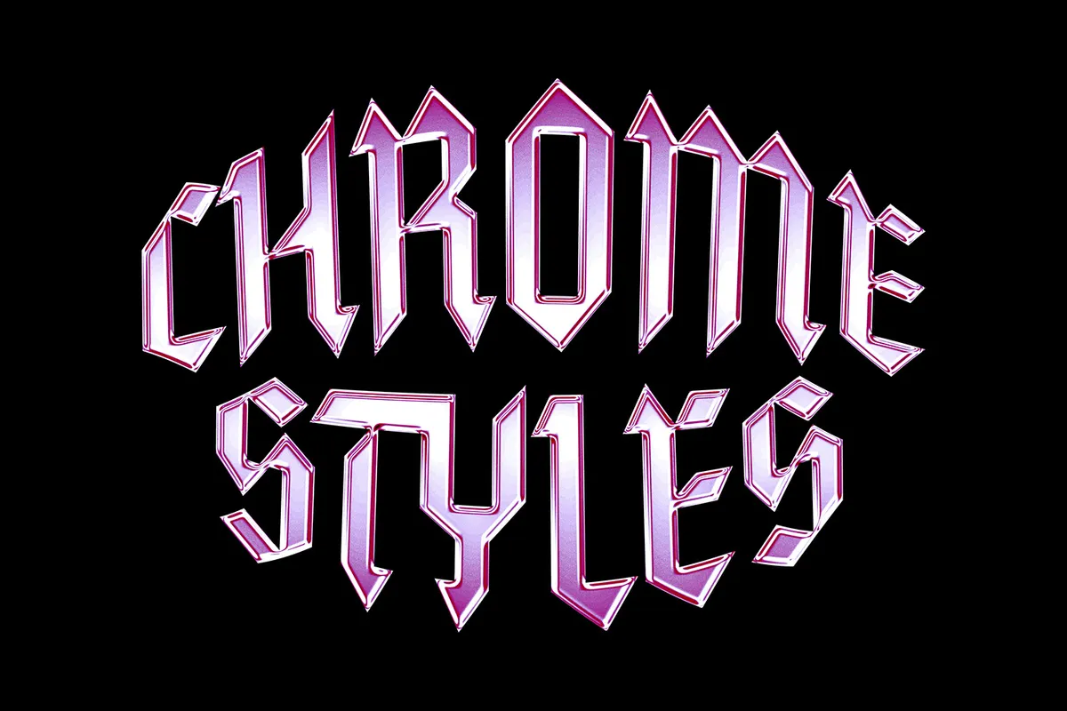 Galactic Chrome Text Styles
