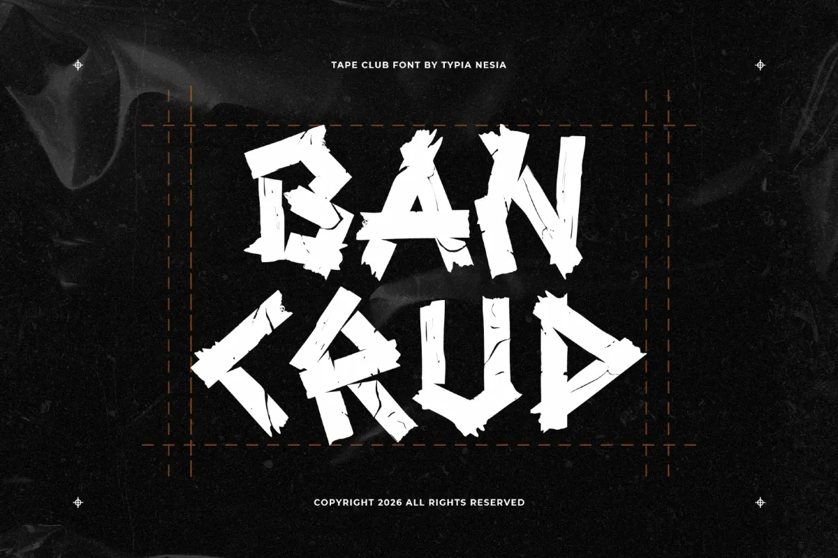 Tape Club - Craft Tape Display Font