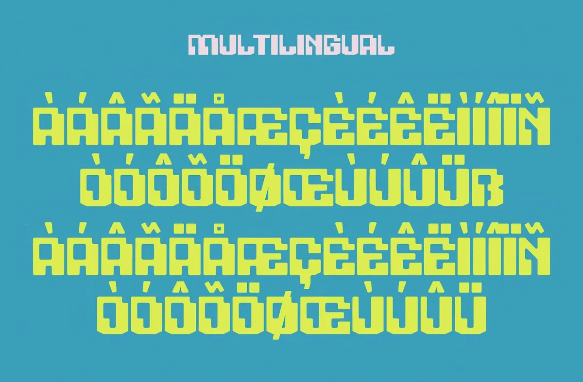 Noser — Y2K Display Font