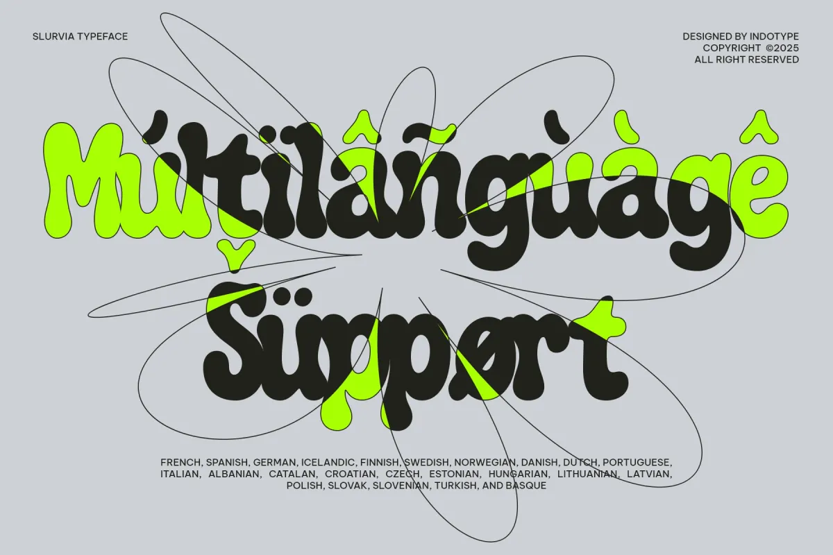 Slurvia - Liquid Display Font