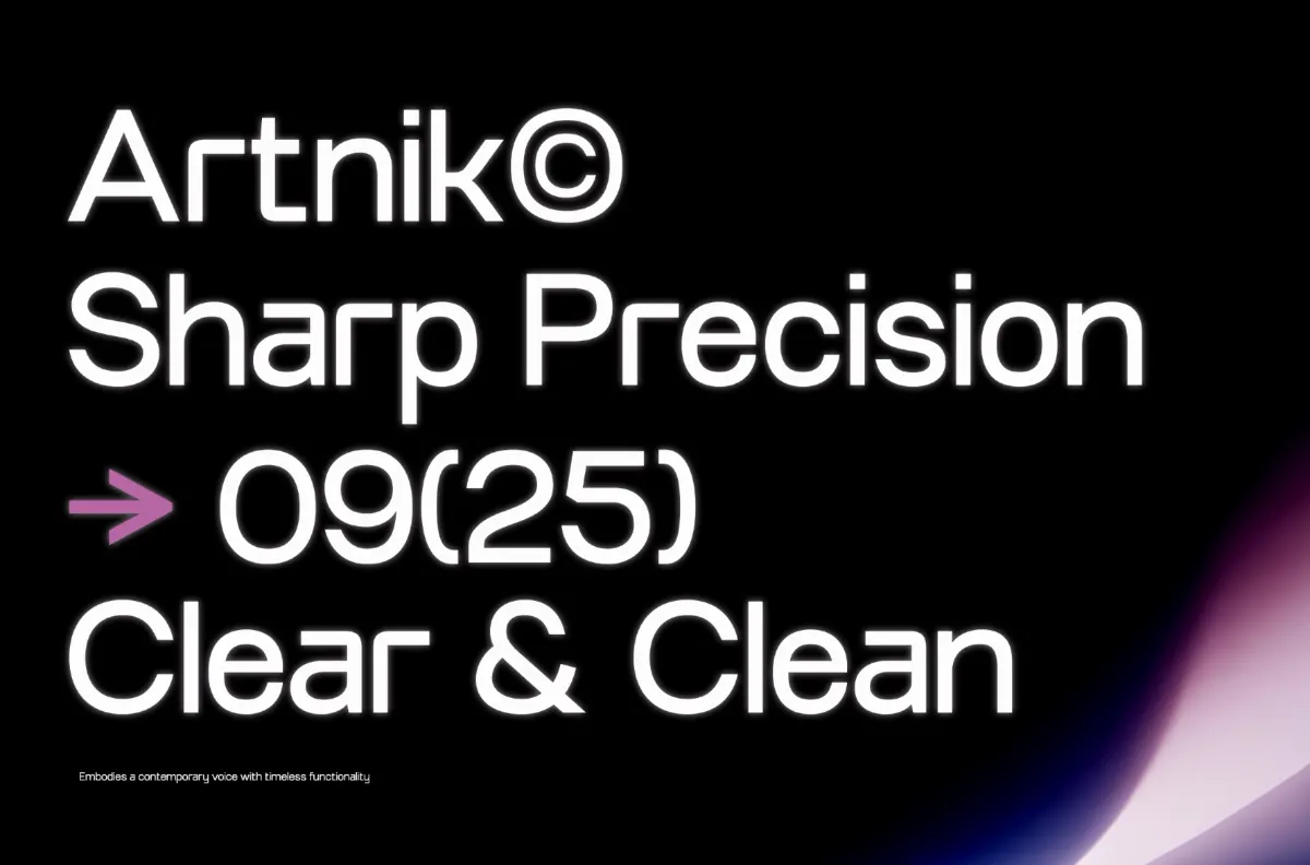 TRT Artnik - Modern Geometric Sans Font