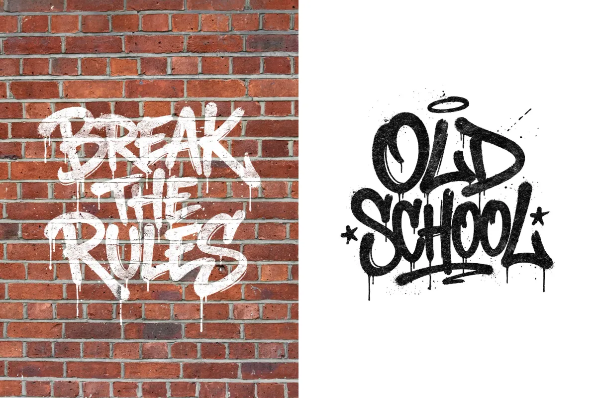Graffiti Vector Pack + PSD Effect