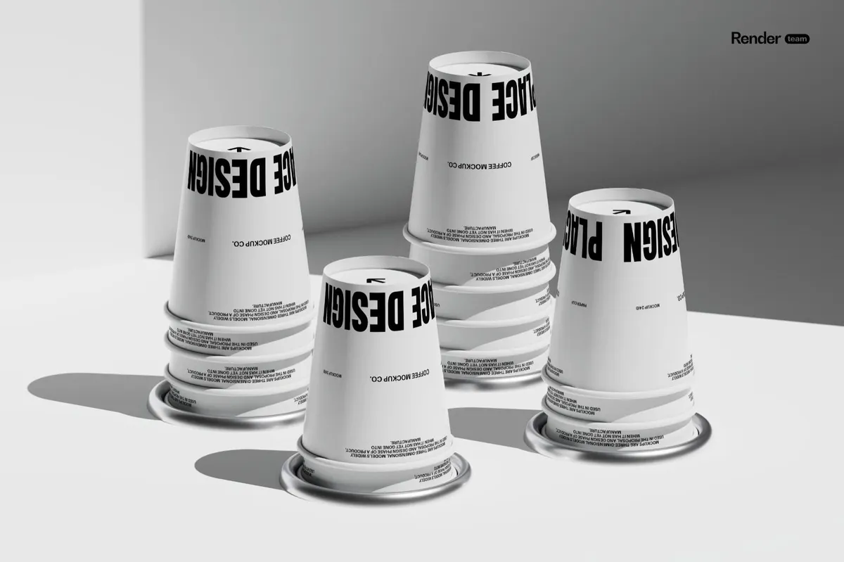 Paper Cup Mockup Set