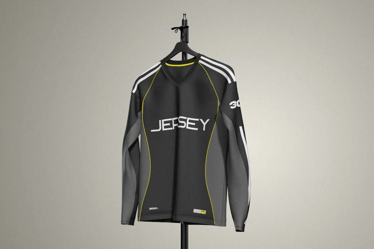 Football Long Sleeve Jersey Mockup