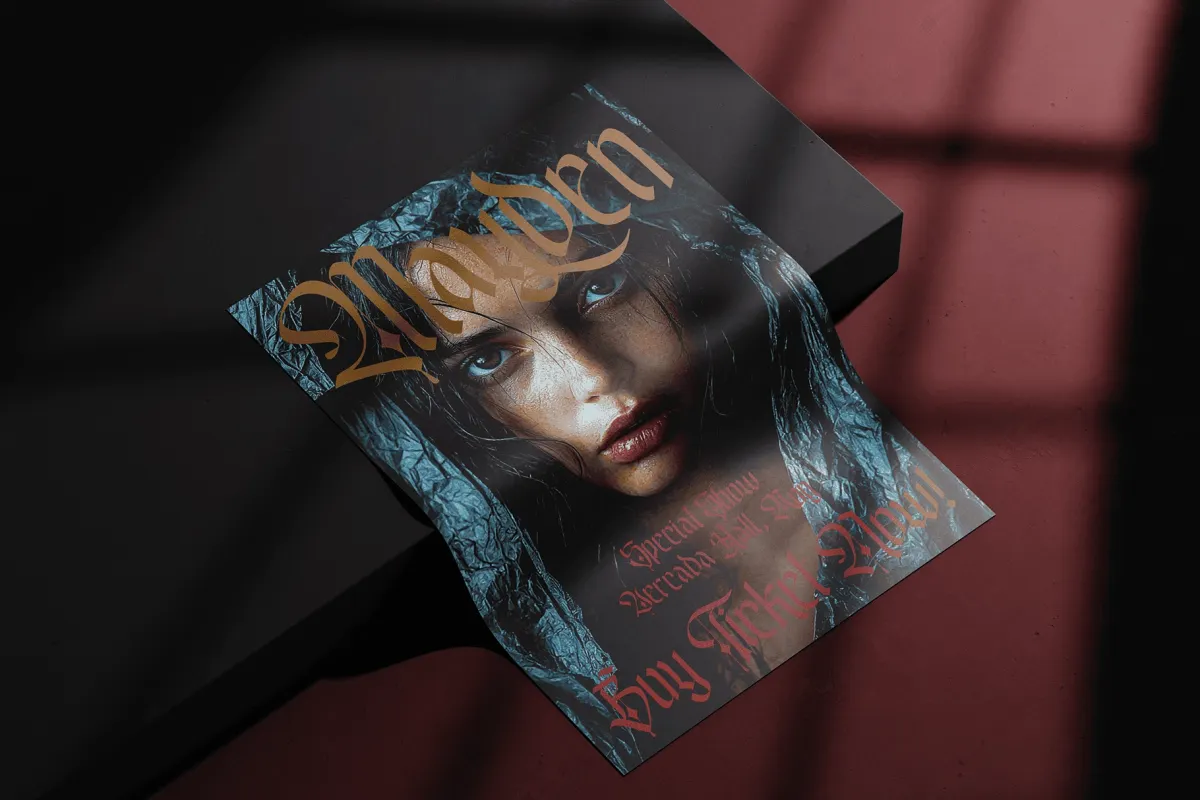 EMXAGE ALDSYB — Modern Medieval Blackletter Font