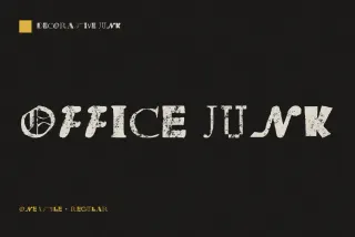 Office Junk - Grunge Poster Font