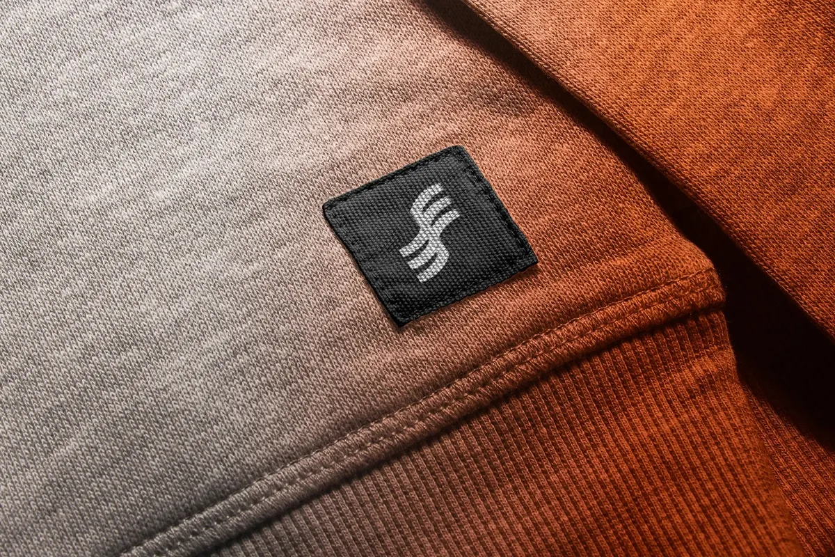 Stitched Fabric Label Mockup Closeup