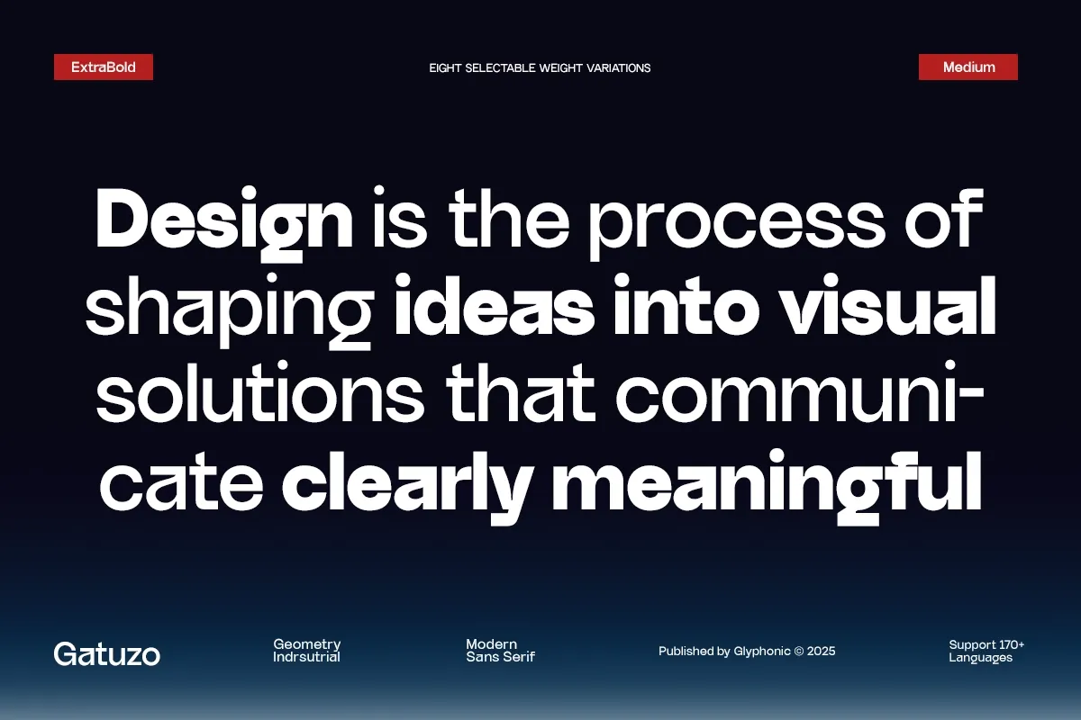 GC Gatuzo - Geometric sans