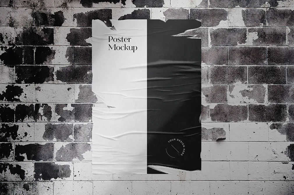 Torn Poster Mockup Scenes
