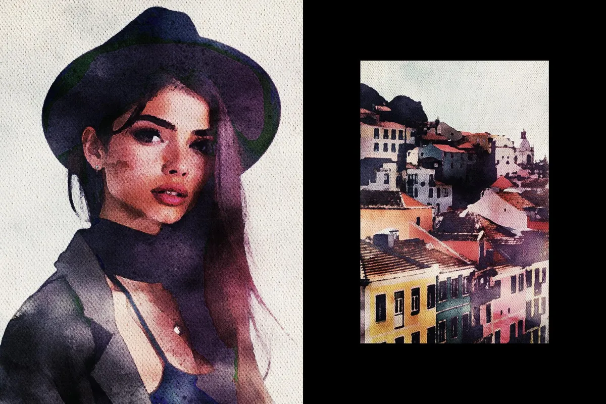Watercolor Painted Photo Effect