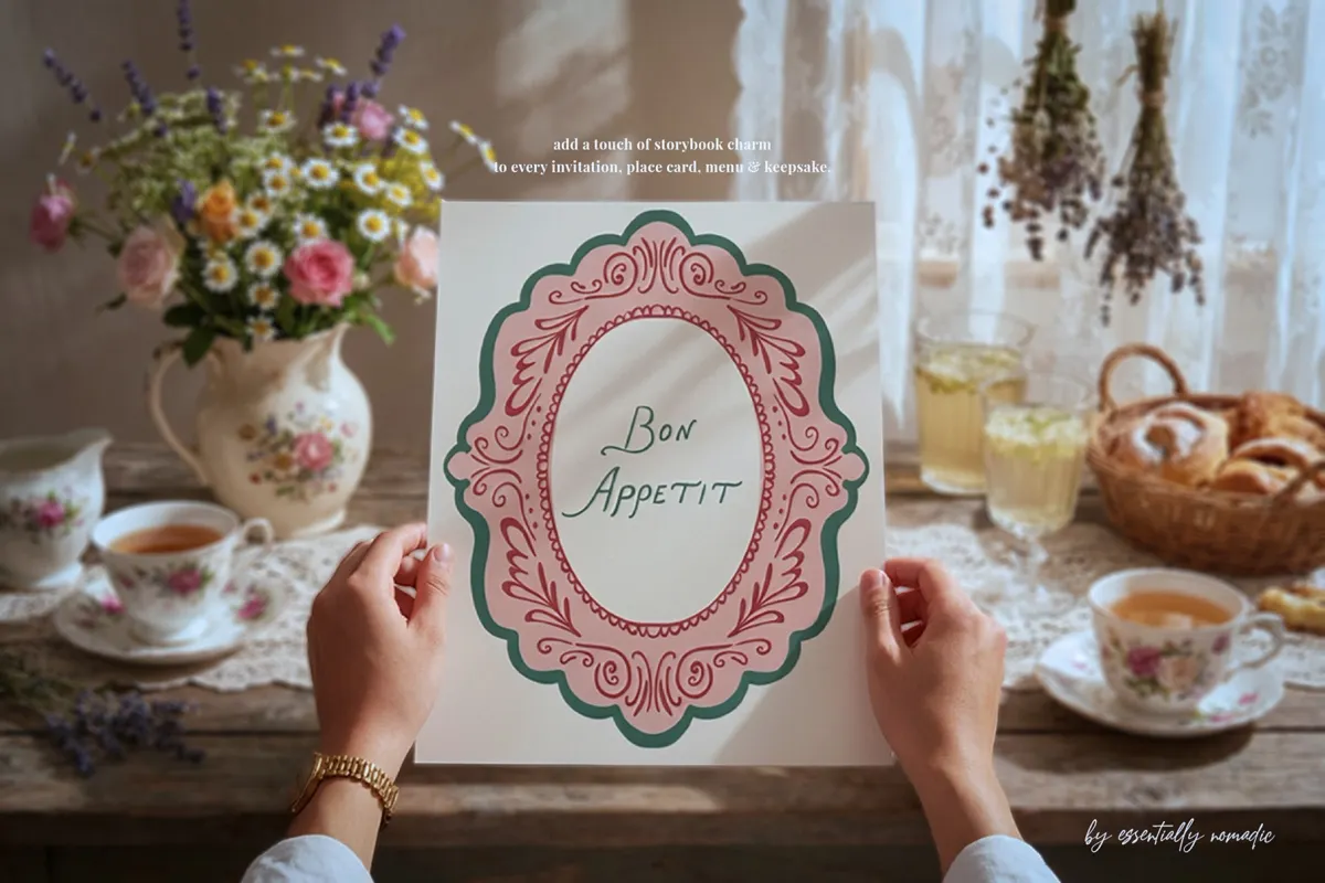 Cottagecore Decorative Frame Clipart