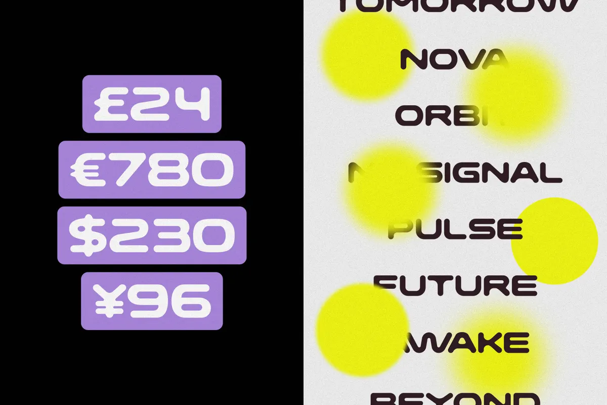 OMBRU — Bold Futuristic Display Font