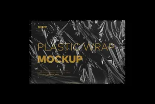 Plastic Wrap Texture Mockup