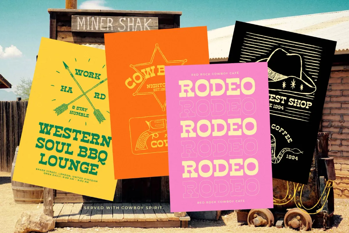 Haose Rodeko - Western Slab Serif Font