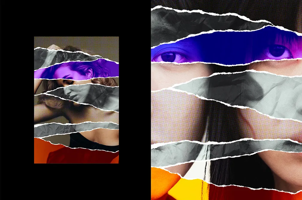 Torn & Ripped Paper Photo Effect