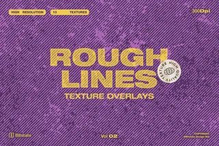 Rough Lines - Halftone Line Overlays