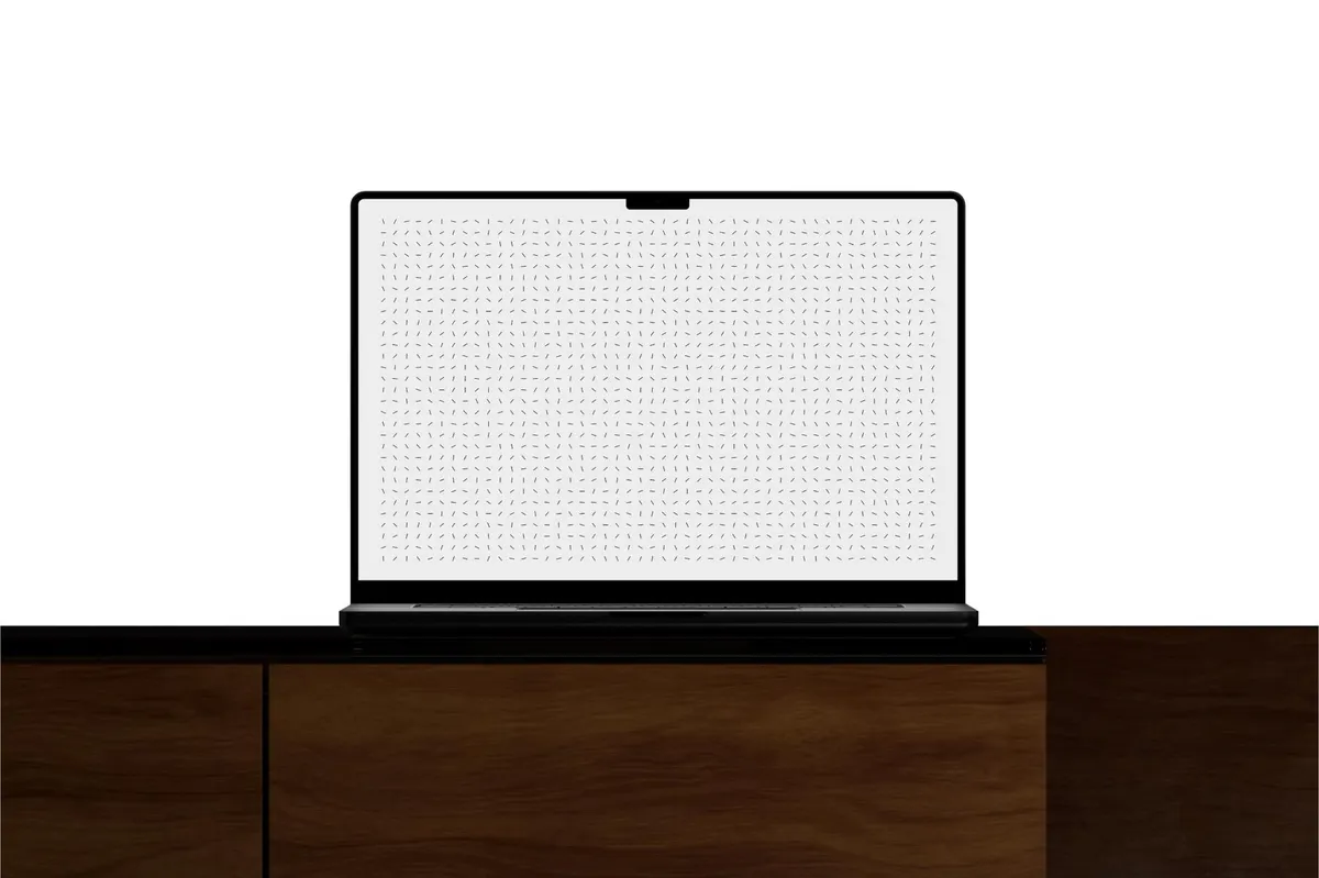 Wooden Cabinet MacBook Pro Mockup